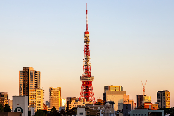 Tháp Tokyo lúc hoàng hôn